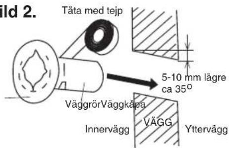 Invest Living Major 6.4 - Borra hål i väggen för röranslutningen - 1