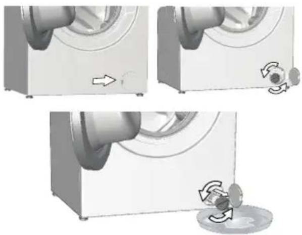 Cylinda FTA 5884 - If the product does not have an emergency water drain hose, in order to drain the water: - 1