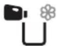 Cylinda FTA 5884 - Liquid detergent and softener dosing symbols will be active or inactive depending on the programme selected on the display. - 2