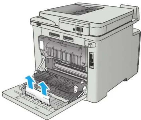 HP LaserJet Pro M477fdw - Åtgärda papperstrassel i duplexenheten (endast modeller med duplex) - 2