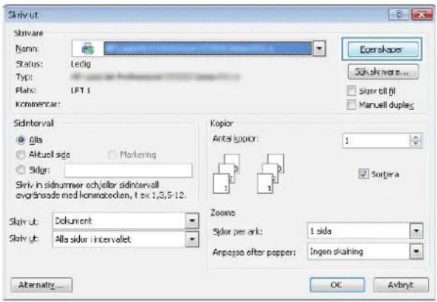 HP LaserJet Pro M477fdw - Skapa en lagrad utskrift (Windows) - 4