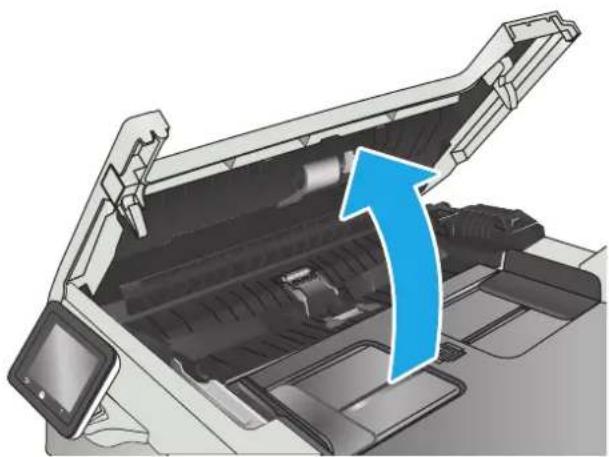 HP LaserJet Pro M477fdw - Rengör dokumentmatarens inmatningsvals och separeringsdyna - 1