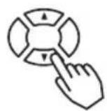 3M X50C - Press the ▲/▼ buttons to adjust the level. - 1