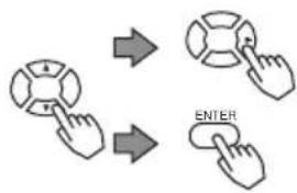 3M X50C - Select a menu using the ▲/▼ buttons, then press the o▶ENTER button. - 1