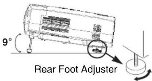 9° Rear Foot Adjuster