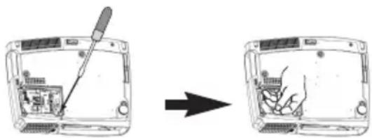 3M X50C - Replacing the lamp - 2