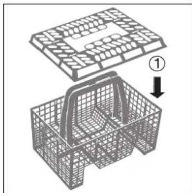HUSQVARNA Cardinal QB5025W - Arrangering av bestick och disk - 2