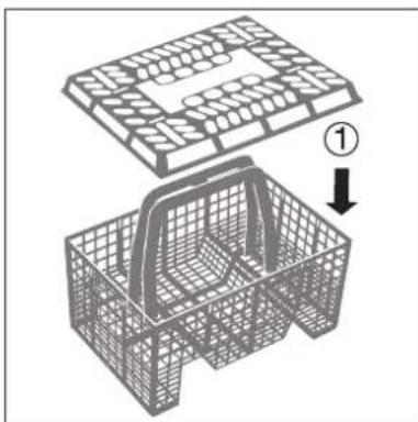 HUSQVARNA Cardinal QB5020W - Arrangering av bestick och disk - 2