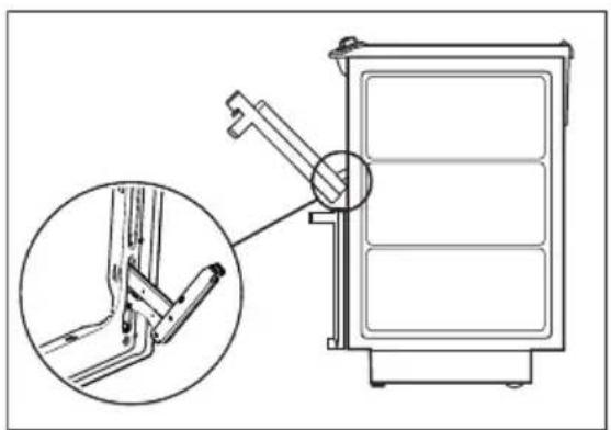 Husqvarna-Electrolux QSG7238 - Att ta bort luckan: - 1