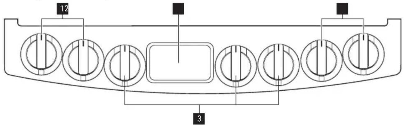Husqvarna-Electrolux QSG7238 - Beskrivning av kontrollpanelen - 1