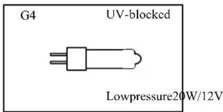 G4 UV-blocked Lowpressure20W/12V