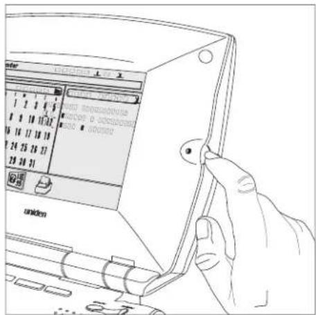 UNIDEN EP 200 - Adjust the LCD Contrast - 3