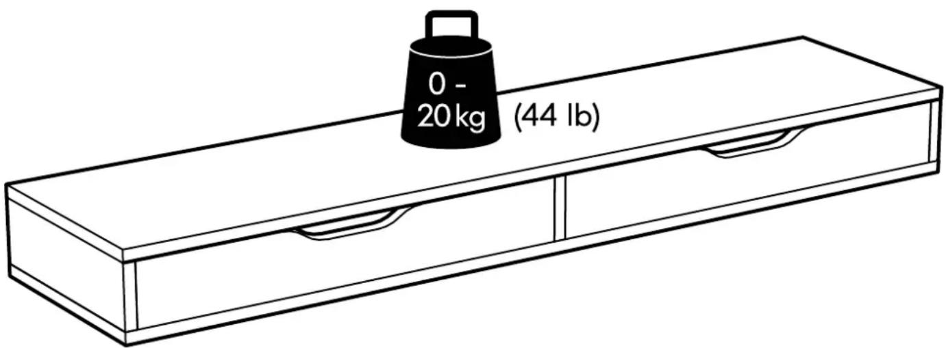 0 - 20 kg (44 lb)