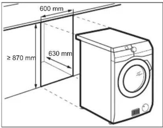 Husqvarna-Electrolux QWC16190HT - Installation under en bänk - 1