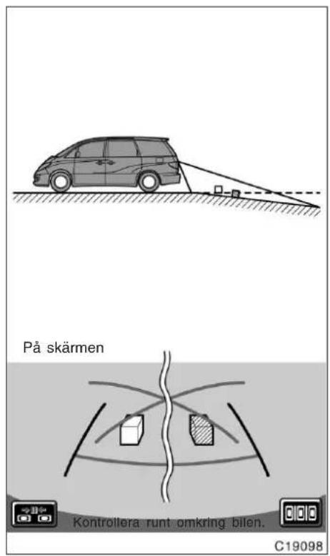 På skärmen Kontroliera runt omkring bilen. C19098