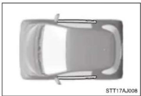 TOYOTA IQ (2008) - Kollisionstyper som inte alltid orsakar utlösning av krockkudde (Krockgardin för bakrutan [i förekommande fall]) - 3