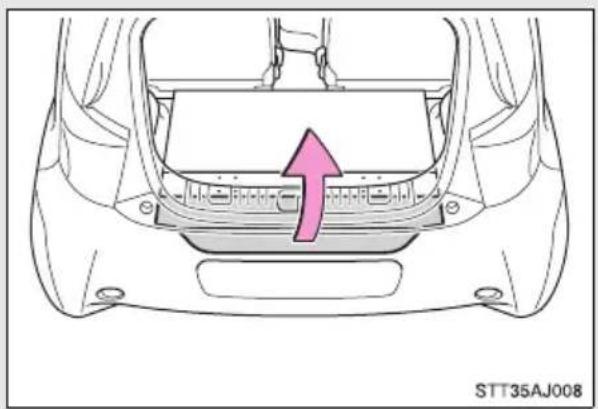 TOYOTA IQ (2008) - Hållare till varningstriangel och förstahjälpen - 3
