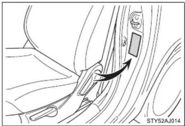TOYOTA IQ (2008) - STEG 9 Kontrollera angivna värden för lufttryck i däcken. - 1