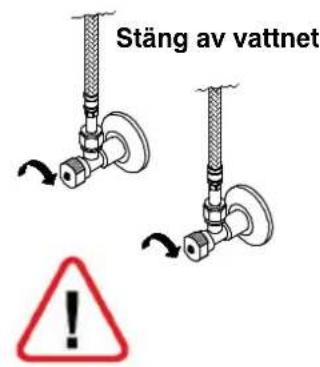 Stäng av vattnet !