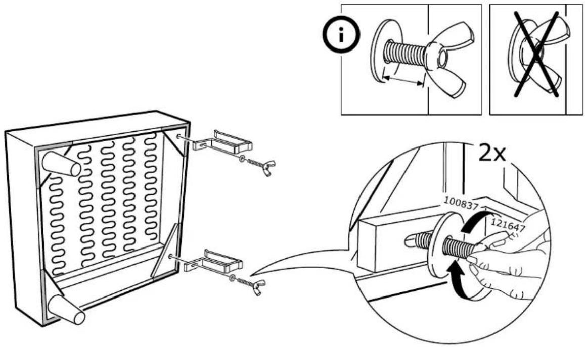 Technical diagram illustrating a mechanical assembly with spring-loaded components and a 2x ratio adjustment mechanism.