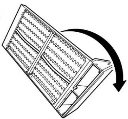 Illustration of a mechanical component with zigzag lines and a curved arrow indicating rotation (no text or symbols)