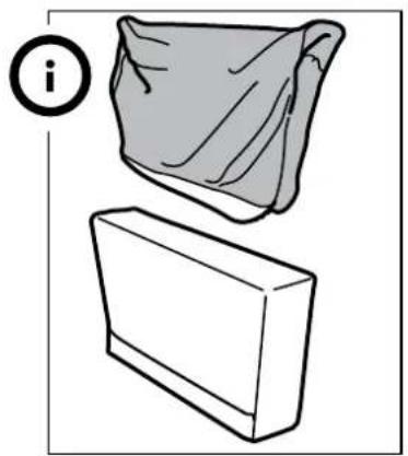 Illustration of two 3D objects: a gray cushioned rectangle and a rectangular block, both without any text or symbols.