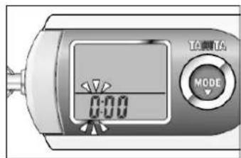 TANITA PD724 - Användning 9. Radera värden för aktuell dag - 2