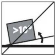 >10°