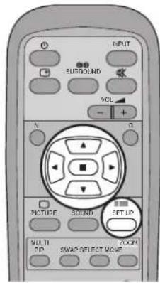 OUTPUT BIPROUND VCL N N PICTURE SOUND SET UP MULTI DD SWAP SELECT MOVE PICKER