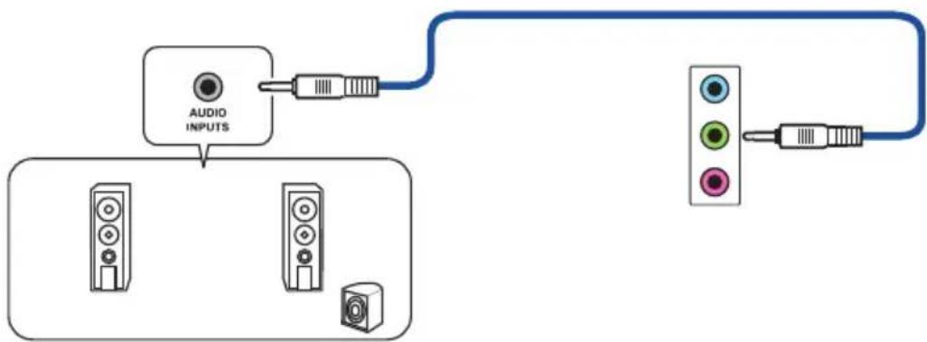 ASUS ROG GL10CS-BE010T - Connecting 2.1-channel Speakers - 1