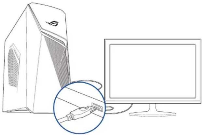 ASUS ROG GL10CS-BE010T - Connecting an HDTV - 2