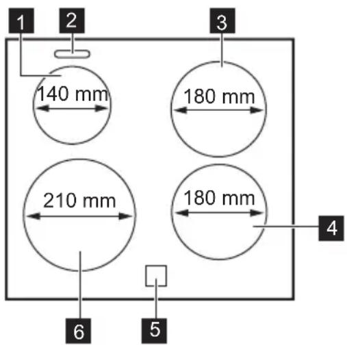 1 2 3 140 mm 180 mm 210 mm 180 mm 4 6 5