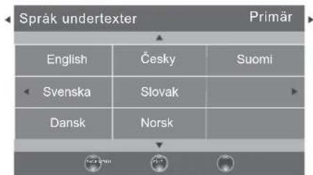 Språk undertexter Primär English Česky Suomi Svenska Slovak Dansk Norsk