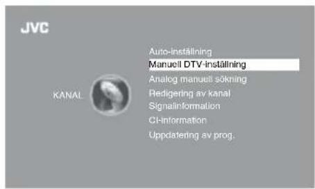 JVC LT-55E55B - CADTV Manuell sökning (DVB-C) - 2