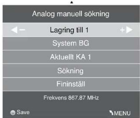 JVC LT-55E55B - Analog manuell sökning - 3
