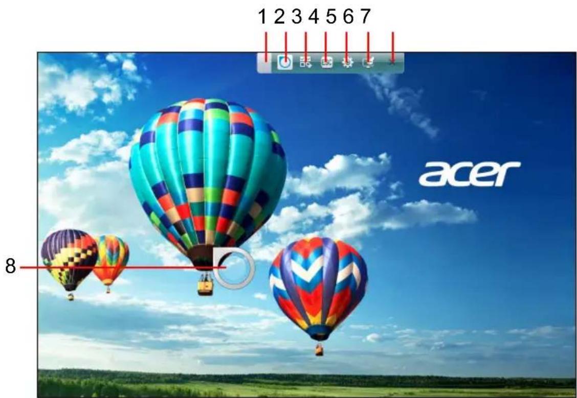 ACER Veriton Z6820G - Pekverktygets kontroller - 1