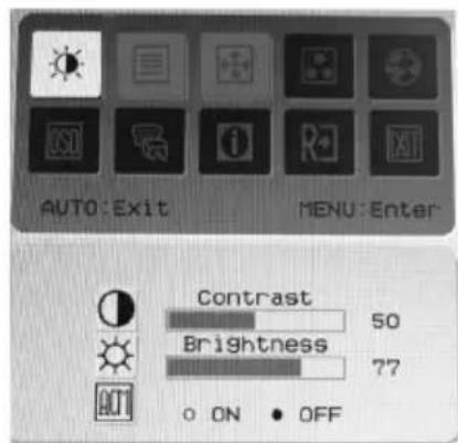 ACER V193WV - Justera en inställning - 3