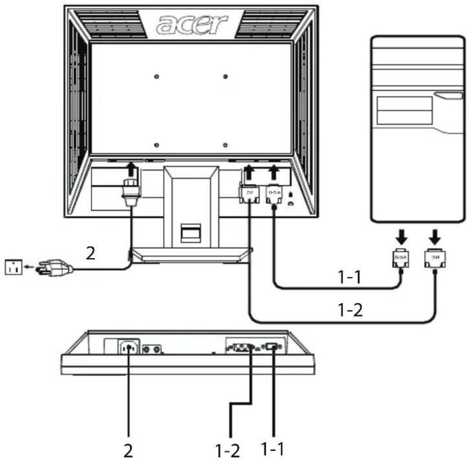 ACER V193WV - Steg - 1