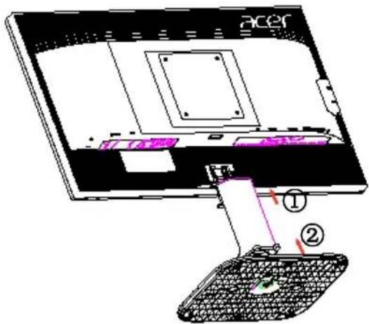 ACER KKA200HQ - SÄTTA FAST/TA BORT STATIVFOTEN - 2