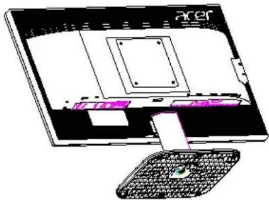 ACER KKA200HQ - SÄTTA FAST/TA BORT STATIVFOTEN - 3