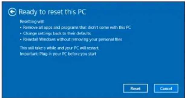 ACER Switch SW713-51GN - Om du har appar installerade på datorn kommer de att tas bort. - 1