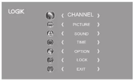 Logik L32LED11 - To view the module information - 1