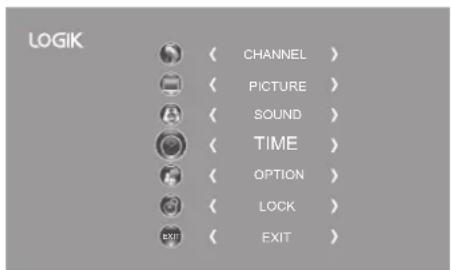 Logik L32LED11 - Customising the Time Settings - 1