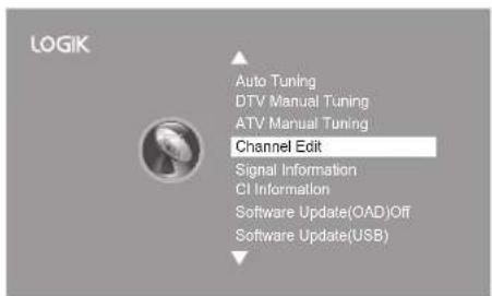 Logik L32LED11 - Channel Edit (ATV / DTV Mode) - 4
