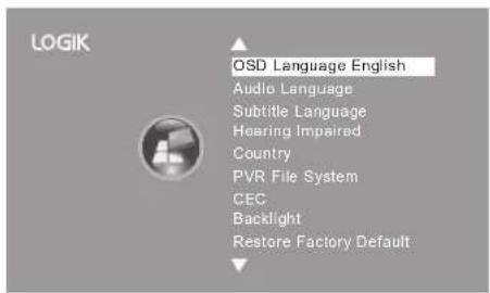 Logik L32LED11 - OSD Language - 2