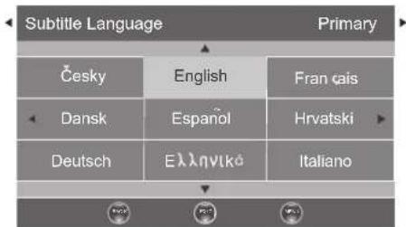 Logik L32LED11 - Subtitle Language (DTV Mode) - 4
