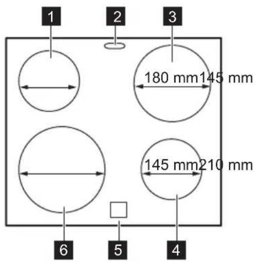 1 2 3 180 mm145 mm 145 mm210 mm 6 5 4