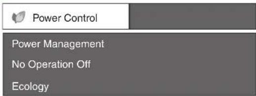Power Control Power Management No Operation Off Ecology