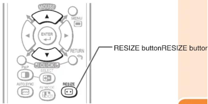 SHARP TL-M5200 - Press RESIZE. - 1