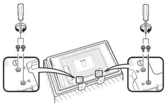 Diagram showing two devices connected to a device with labeled ports and connectors, likely illustrating a mechanical or electrical setup.